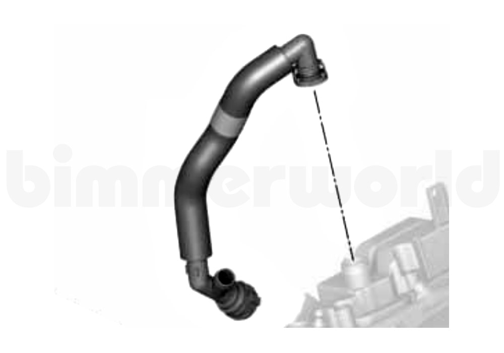 Crankcase Valve Cover Vent Tube for BMW G20, G22, G26, G42, X3/X4/Z4