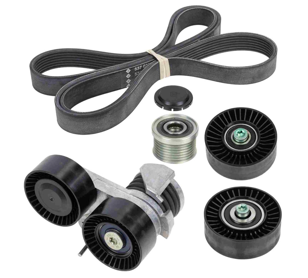 OEM Drive Belt, Pulley, & Tensioner Kit for BMW E60 535i