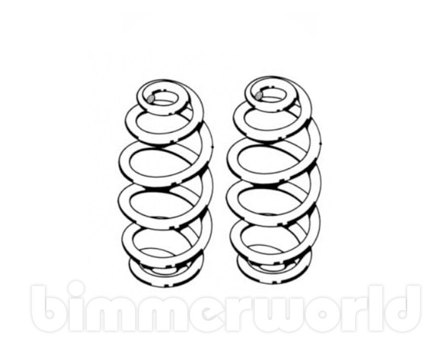 Rear Coil Springs Pair Genuine BMW E36 M3 Coupe S50 1995
