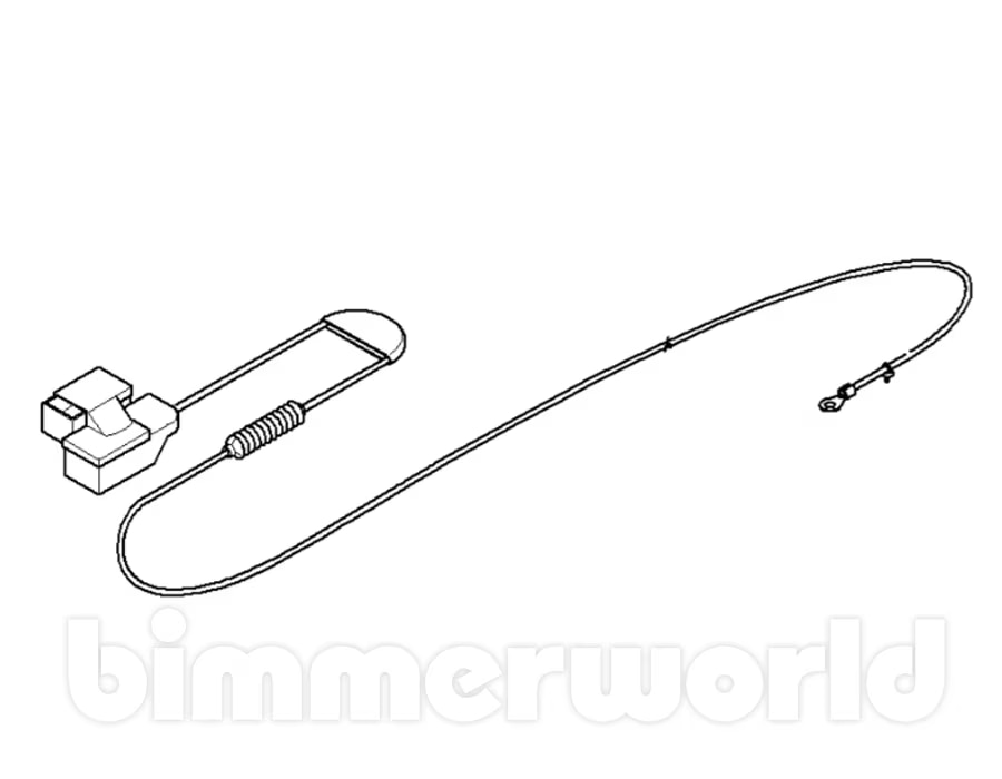 Battery Positive Cable with BST Battery Safety Terminal Genuine BMW E60
