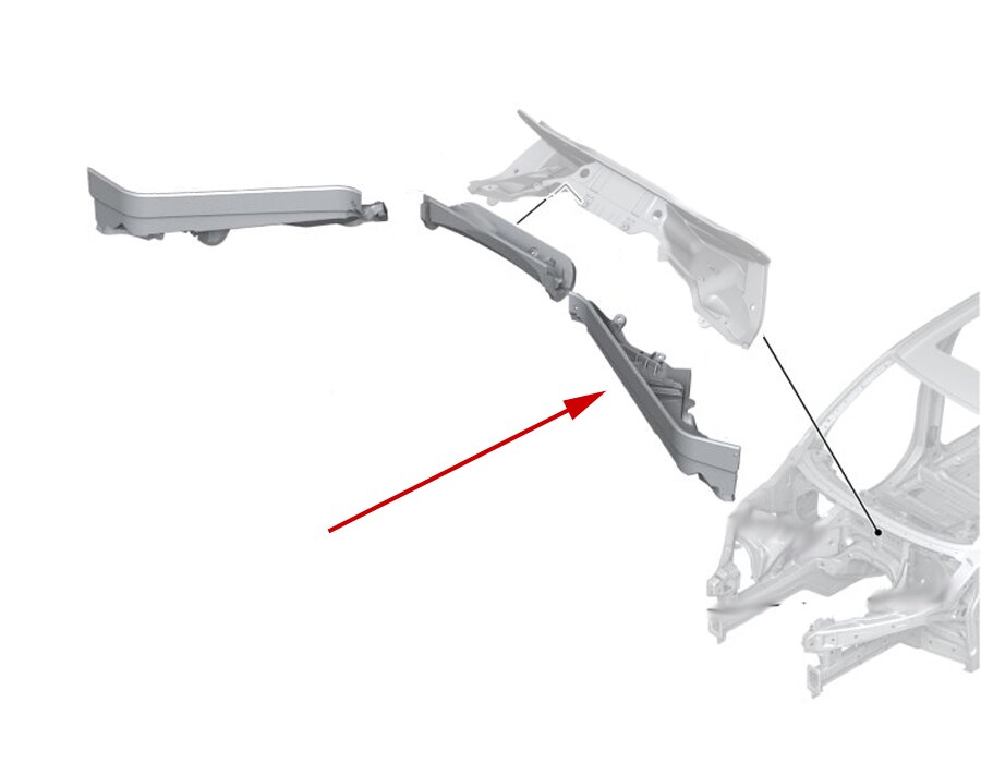 BMW E70 E71 X5 X6 Engine Cover Panel Kit – Left, Right, Center (2006-2014)