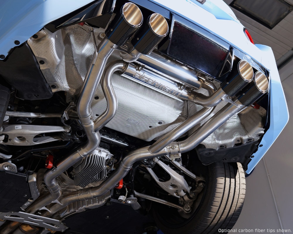 Eisenmann Performance Muffler Exhaust with Silver Tips for BMW G87 M2