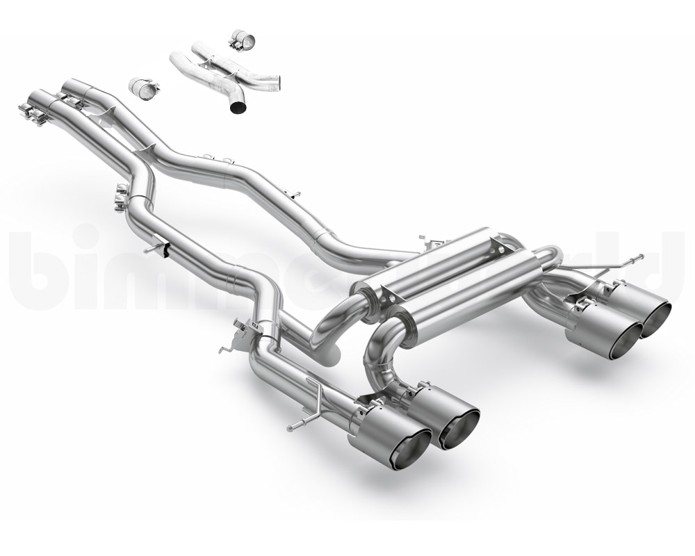 Eisenmann Performance Muffler Exhaust with Silver Tips for BMW G87 M2