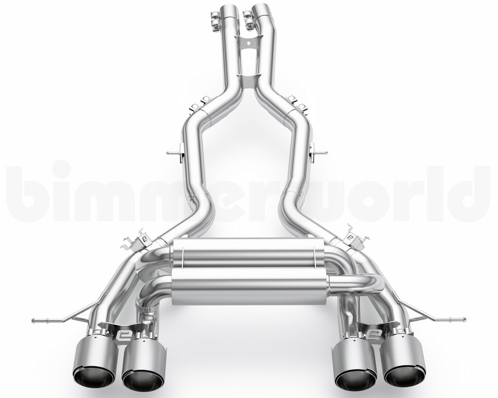 Eisenmann Performance Muffler Exhaust with Silver Tips for BMW G87 M2