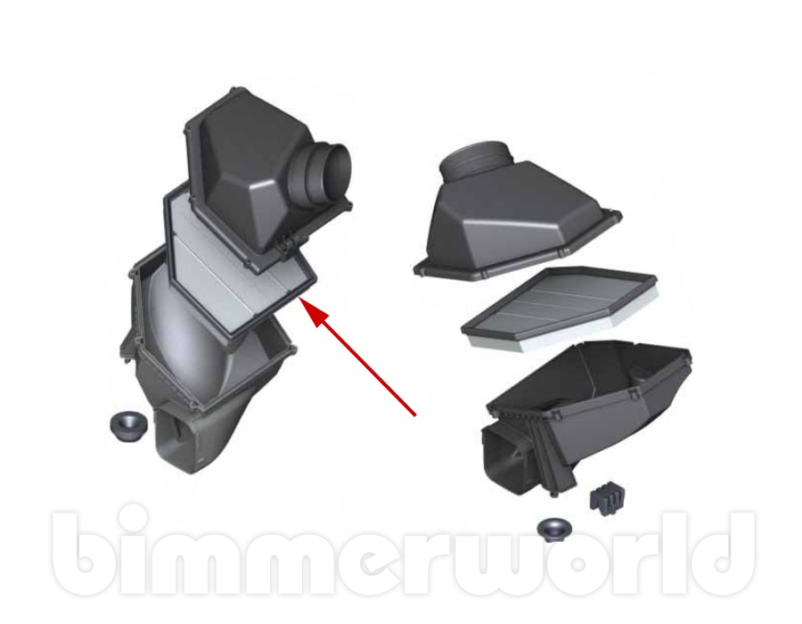 Genuine BMW Engine Air Filter, Right (Bank 1) for F90 M5 & F91 F92 F93 M8