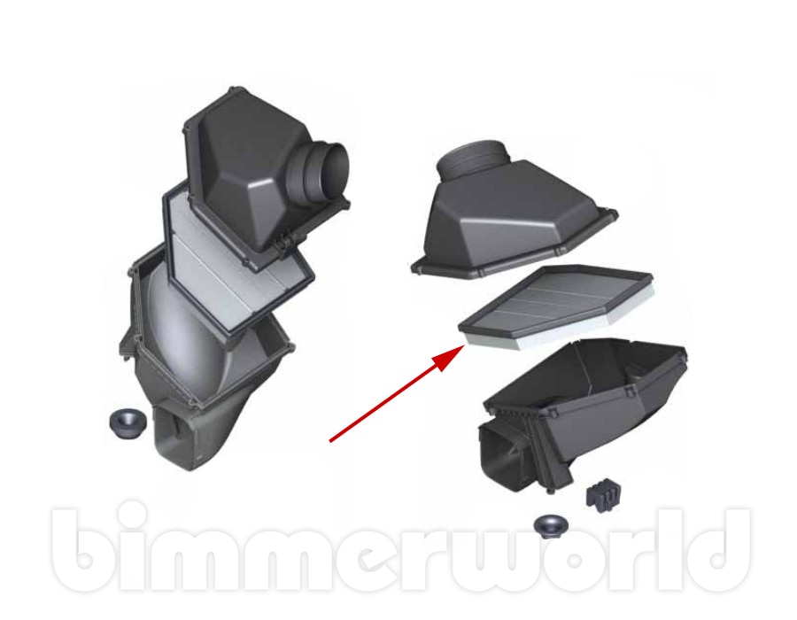 Genuine BMW Engine Air Filter Left (Bank 2) for F90 M5 & F91 F92 F93 M8