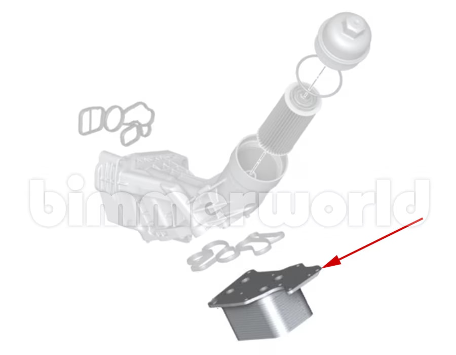 Aluminium Engine Oil Cooler Housing 11428651710 11428580414 Fit For BMW B46 B48 230i 330e XDrive 330i 430i 530i 540i X3 X4 X5 - 34