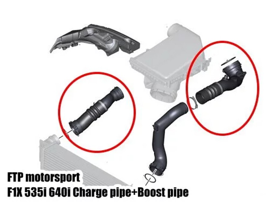 Aluminum Air Charge Boost Pipe Upgrade BMW N55 F22 F3X M235i 335i 435i