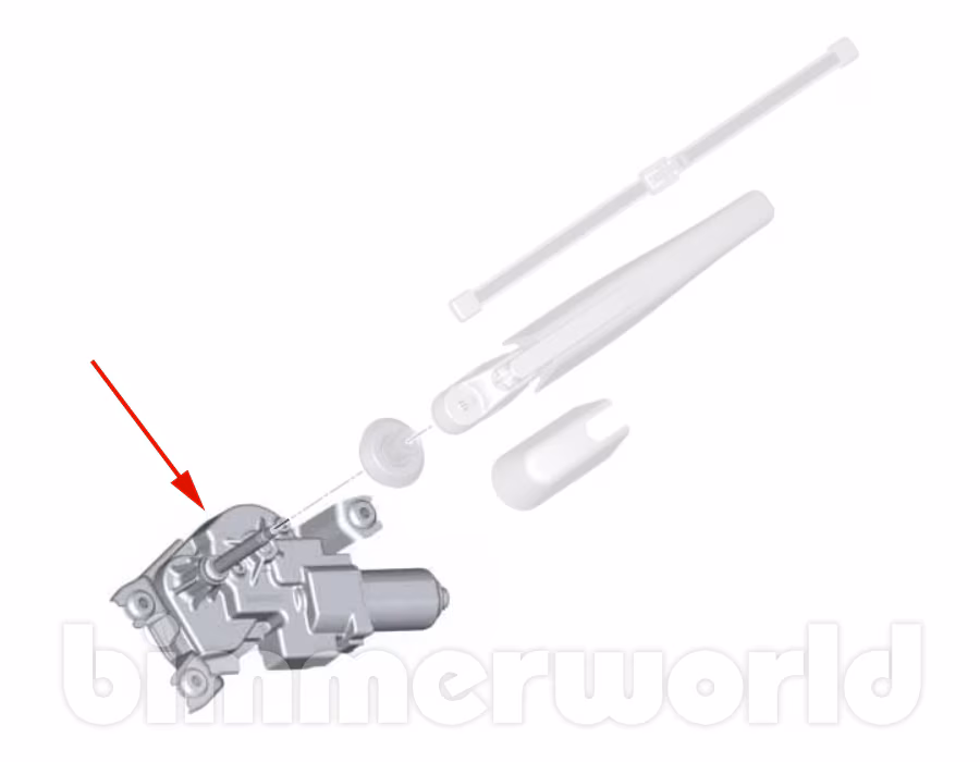 Wiper Motor for Rear Windshield for BMW G01 X3 30i M40i & F97 X3M