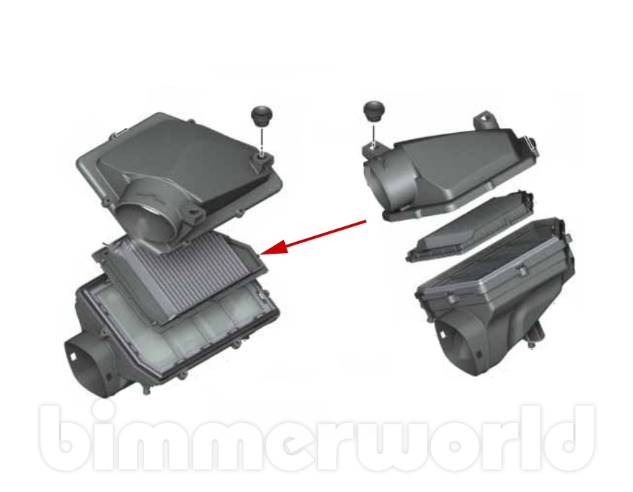 Genuine BMW Engine Air Filter, Right (Bank 1) G05 G06 G07 M50i