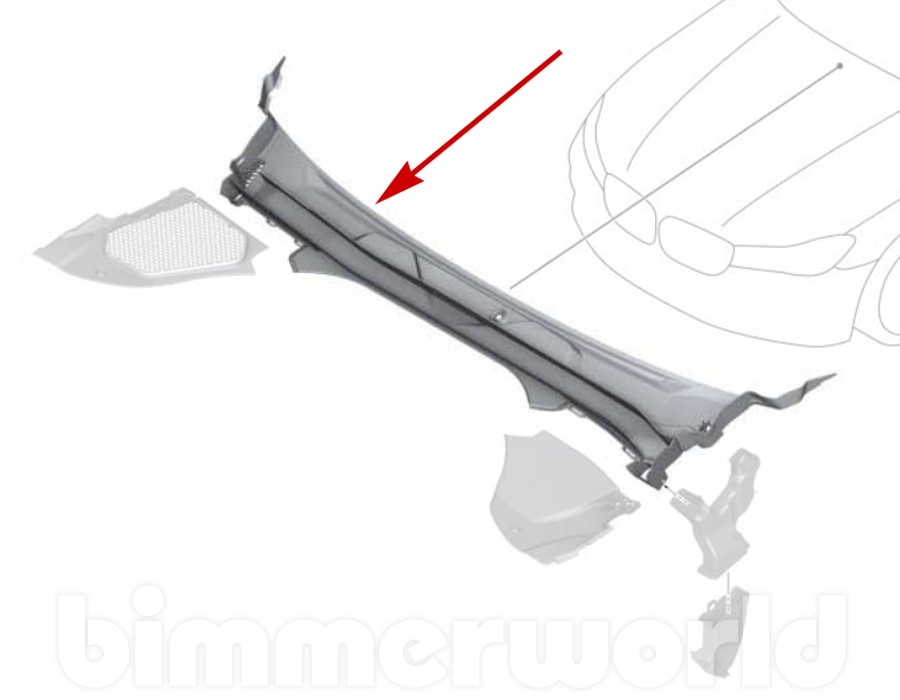Genuine BMW Windshield Cowl Cover for G30 530i 540i M550i & F90 M5 2017