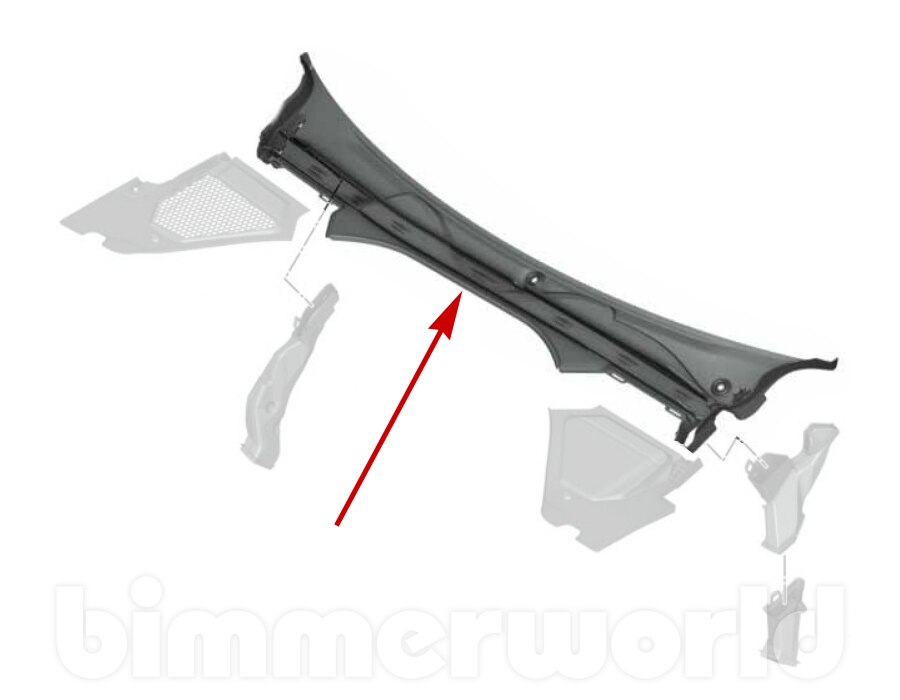 Windshield Cowl Cover Panel Trim Replacement, Compatible With Subaru