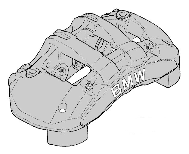 BMW Brake Caliper Front Right E82 E88 135i 34106786060