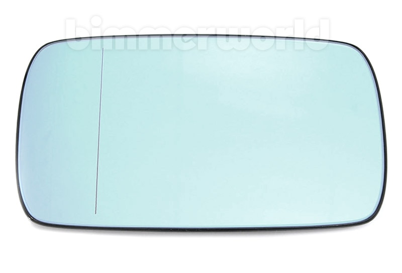 Glace De Rétroviseur Droit Chauffante Pour BMW Série 3 E46 / Série 5 E39 - Asphérique Bleu, Référence OEM 51168250438