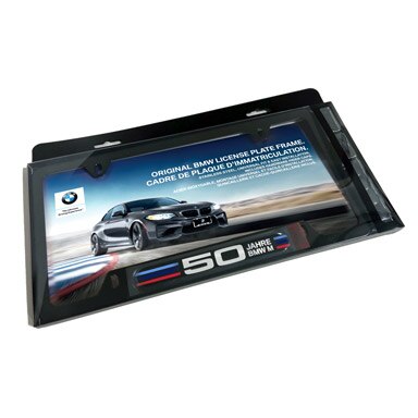 thumbnail image 2 of BMW Car Performing Art License Plate Frame – Stella Design, New In Package 2 of 5
