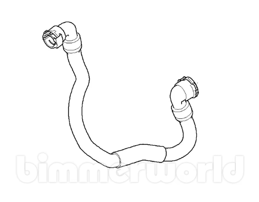 Genuine BMW SAI Secondary Air Injection Pressure Hose E39 540i 1999