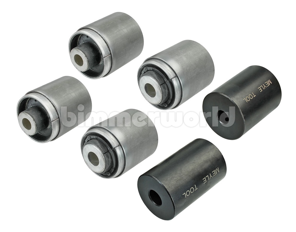 Rear Lower Arm Bushing Set/Tool, Meyle HD BMW E60 E63 E65 E53