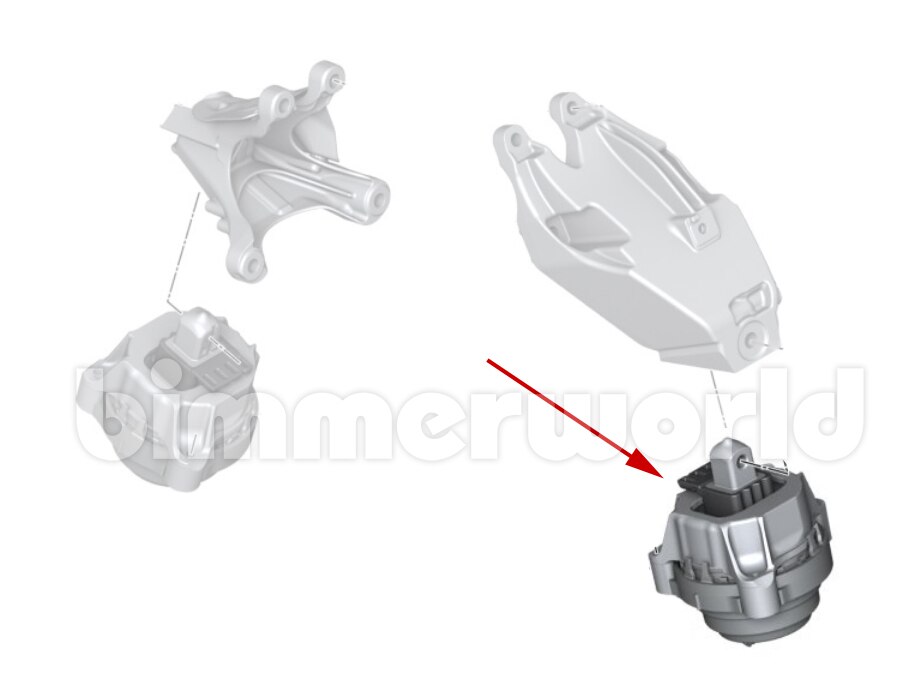 TOPAZ Left & Right Engine Motor Mount Set For BMW 228i 230i 328i 330i X3 X4
