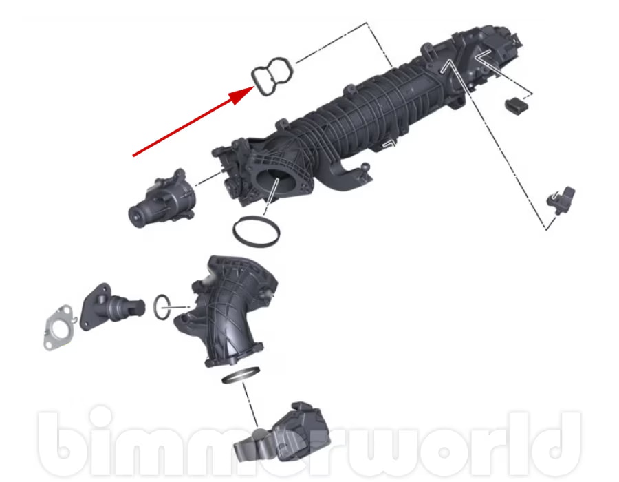 Intake Manifold Profile Gasket BMW N57 Diesel F10 535d & F15 X5 35d