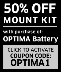 50% Off OPTIMA Battery Mount Kit