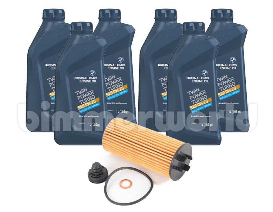 Genuine BMW 0W-20 Oil Change Kit - 6 Liters, Fits F-Series & G-Series Models 7 thumbnail image