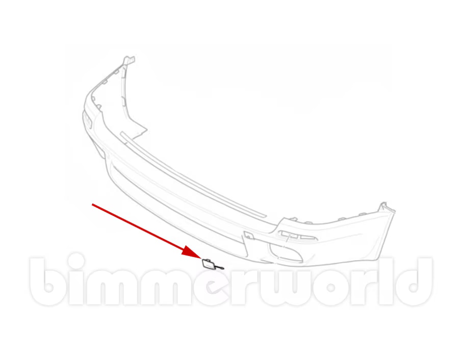 Rear Bumper Tow Hook Cover, Right E70 X5 M Sport (20072013)