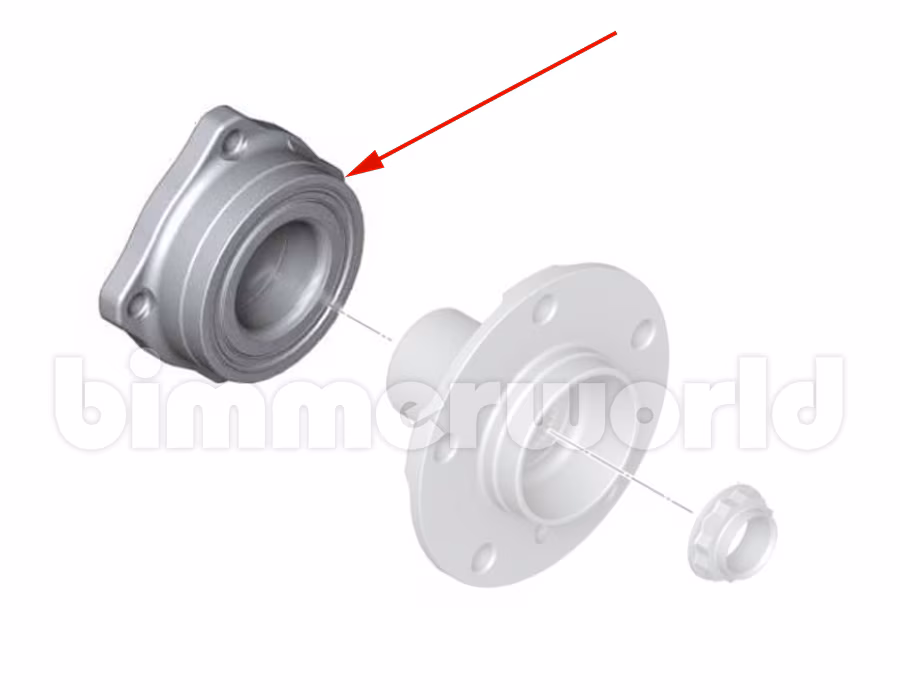 Genuine BMW Rear Wheel Bearing E70 F15 F85 X5 & E71 F16 F86 X6