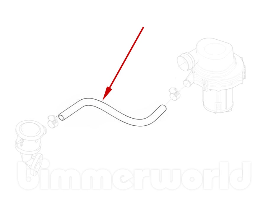 Secondary Air Injection Pressure Hose, Genuine BMW Z3 M52 S52