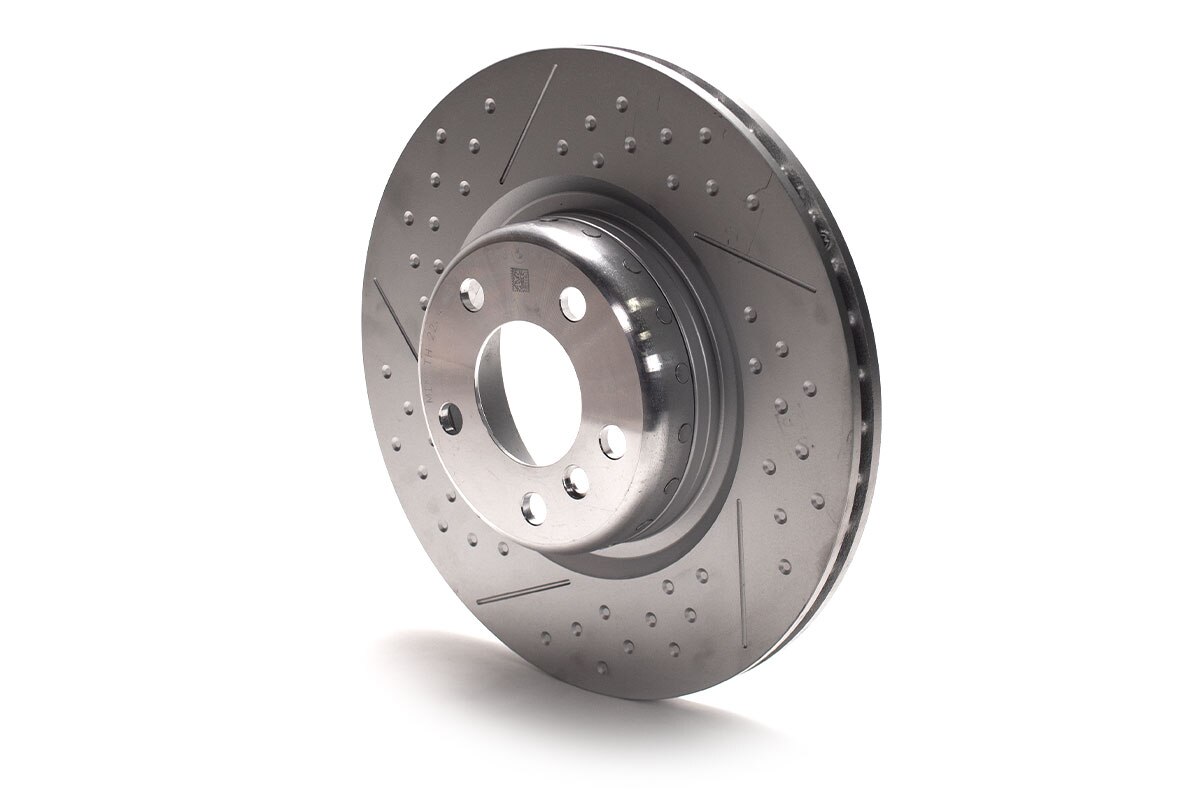 Rear M Sport Dimpled & Slotted Brake Rotor BLEMISHED