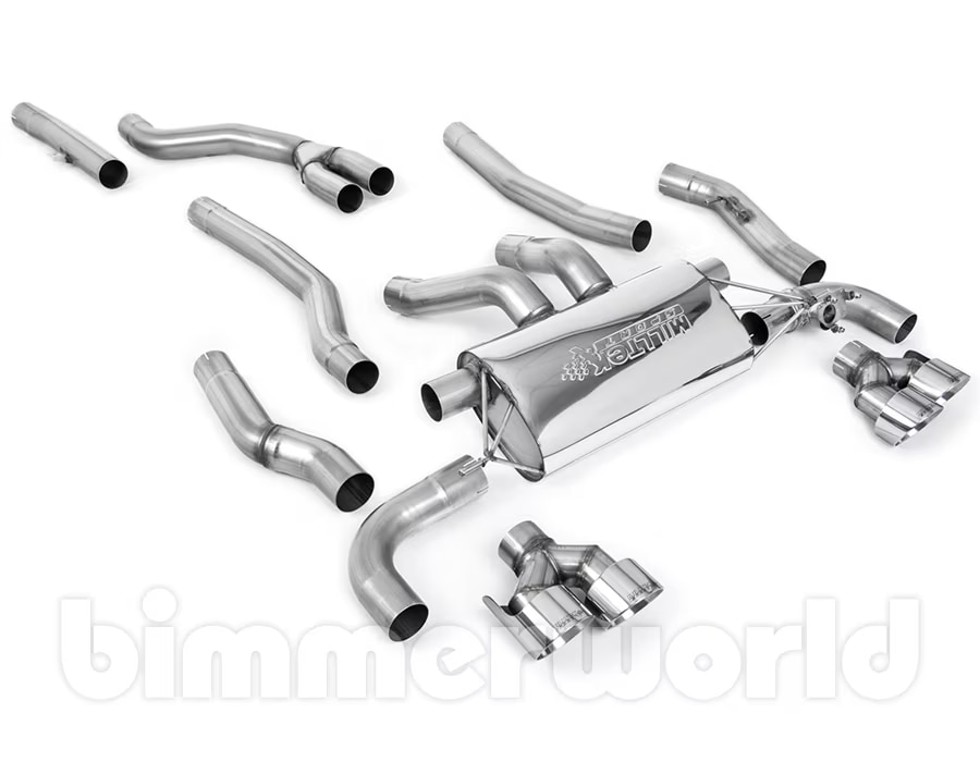 Milltek Sport CatBack Exhaust with Quad 100mm Tips for BMW G42 M240i