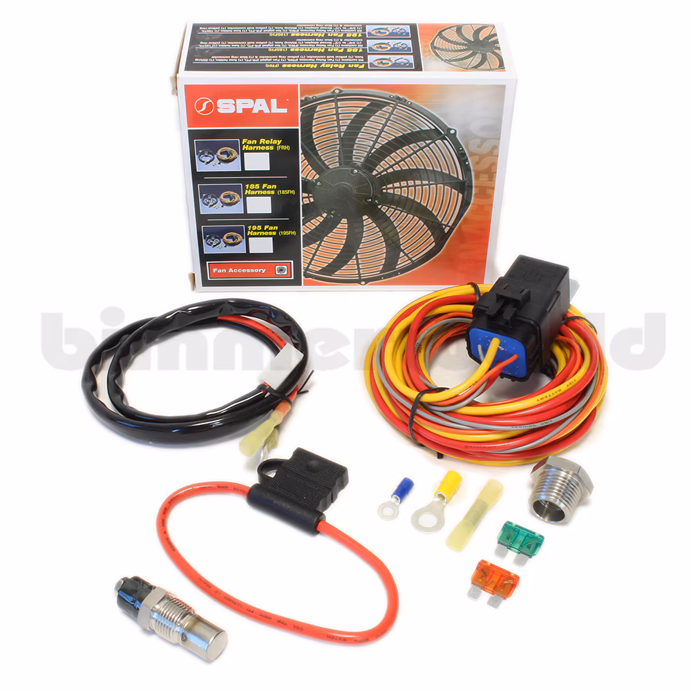 Spal 185 Degree Relay Harness Kit spal fan wiring diagram thermostat 