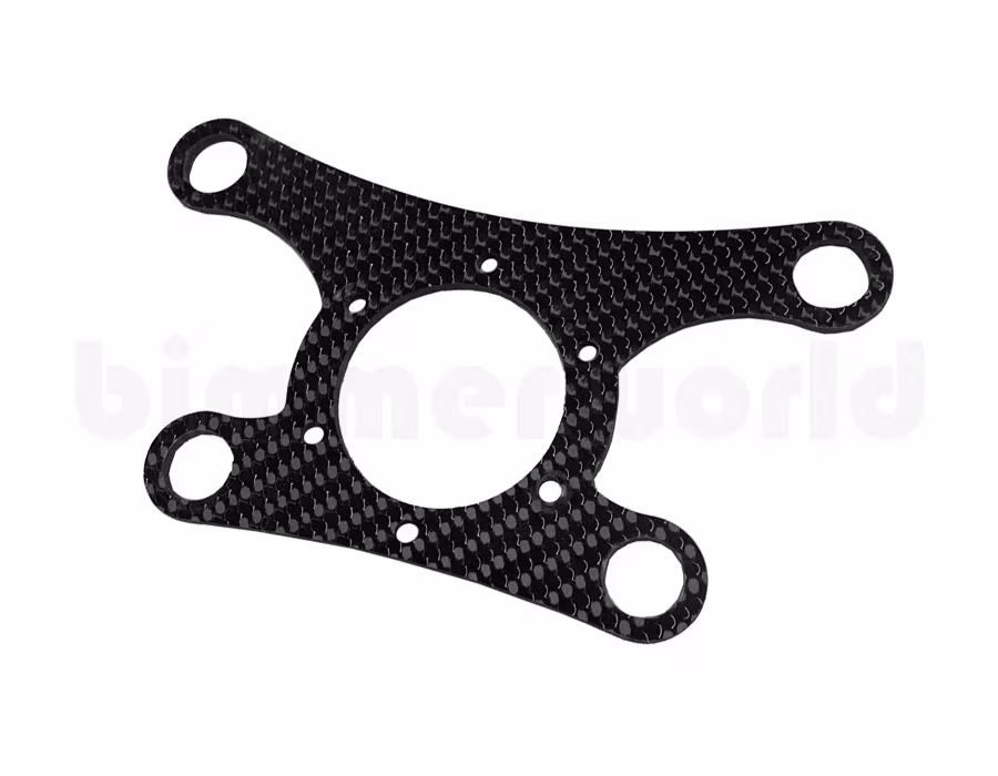 Steering Wheel Four Button Holder Plate Kit, Carbon Fiber (1piece)