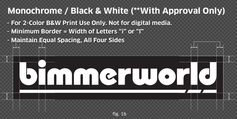BimmerWorld Style Guide & Logos Monochrome B& Format
