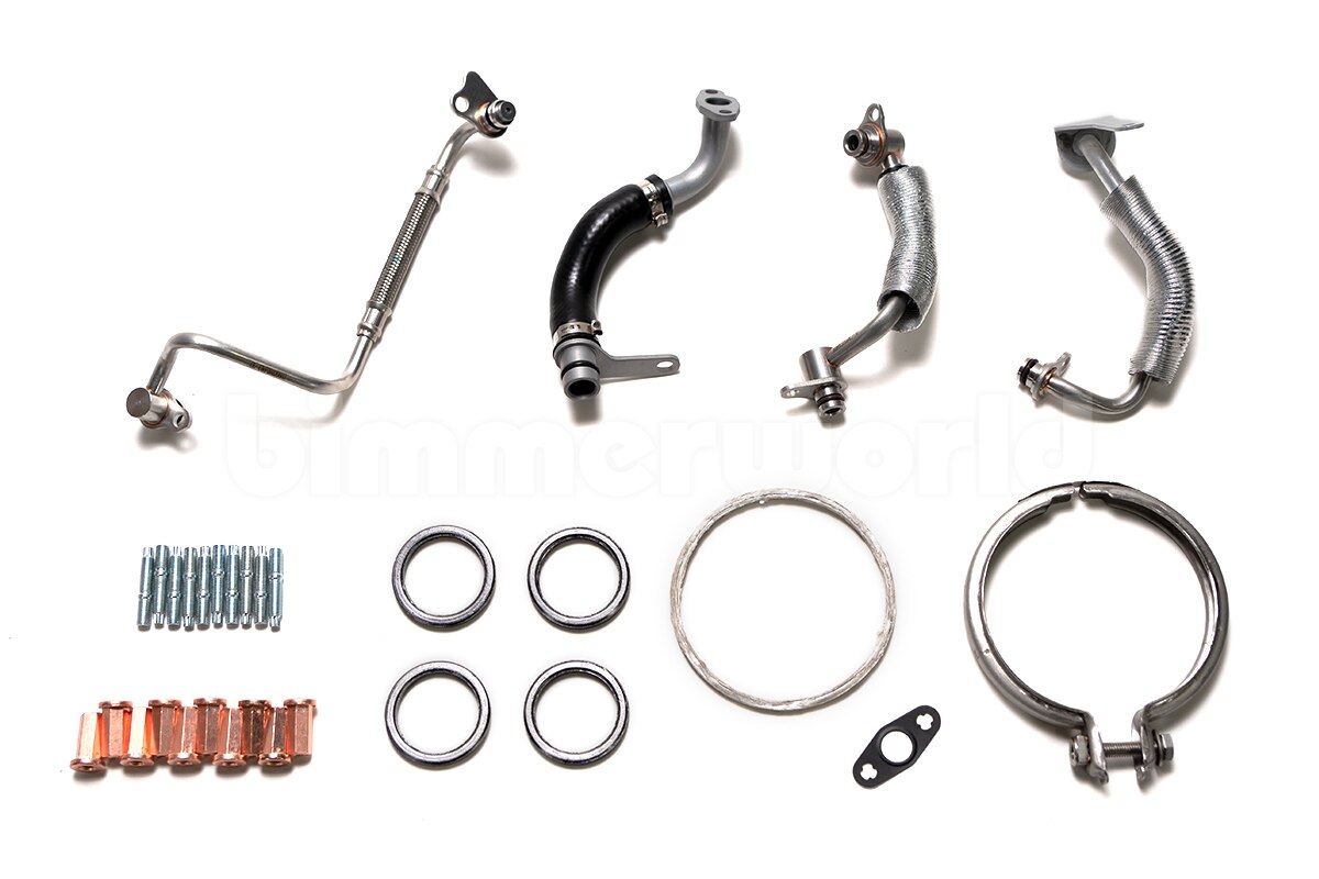 15-Piece N55 Turbocharger Install Kit – Copper Flange Nuts For BMW 2/3/4/5/6/7 Series & X Models