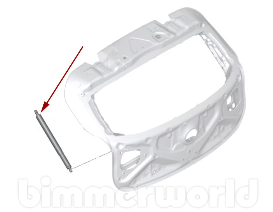 Left Trunk Shock Genuine BMW F39 X2 28i M35i 2018 2019 2020 2021 2022 2023