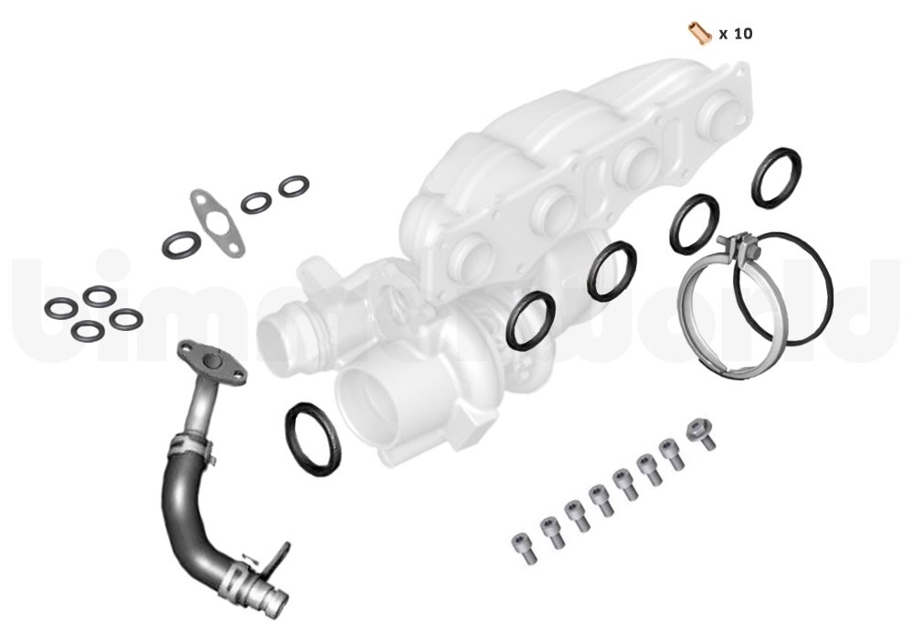 thumbnail image 2 of Turbo Charger Wastegate Actuator For BMW 228i 320i 328i 428i 528i 2.0L (12-18) 2 of 5