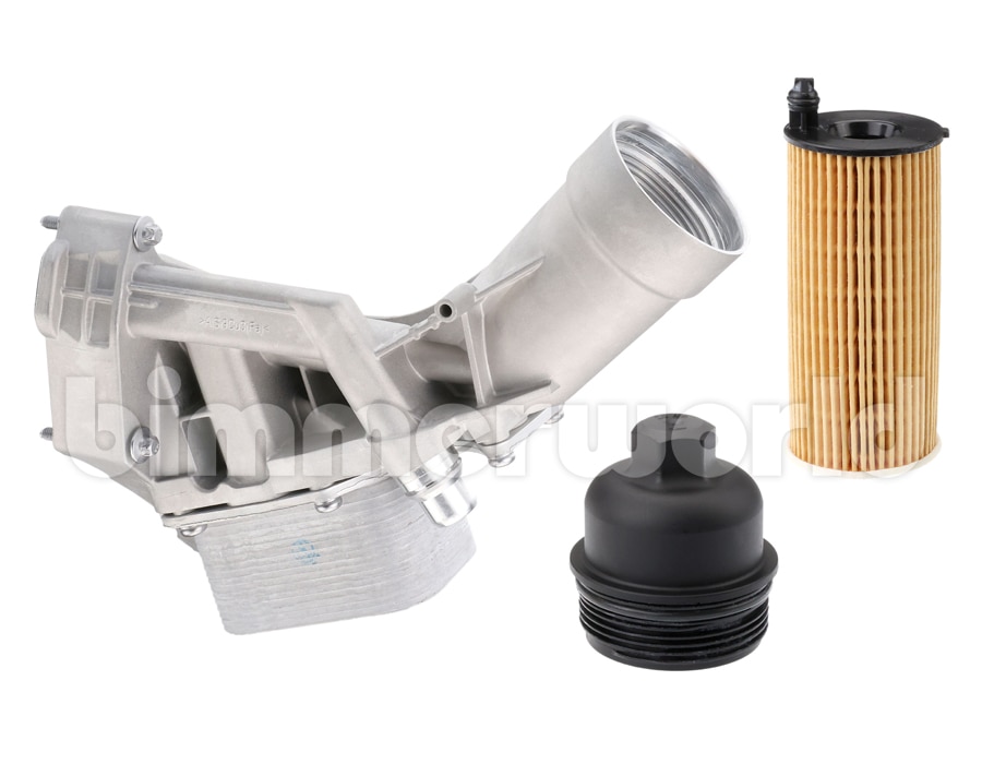 URO Premium Aluminum Oil Filter Housing BMW B46 B48