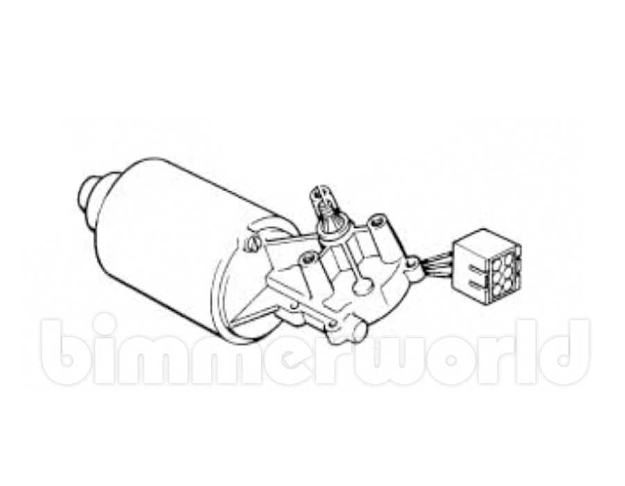 Windshield Wiper Motor Genuine BMW E30 E28