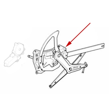 Window Regulator, Left - Genuine BMW - Z3 Coupe (1999-2002)