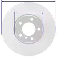 Rear M Performance Dimpled & Slotted Brake Rotor, BMW   F, F