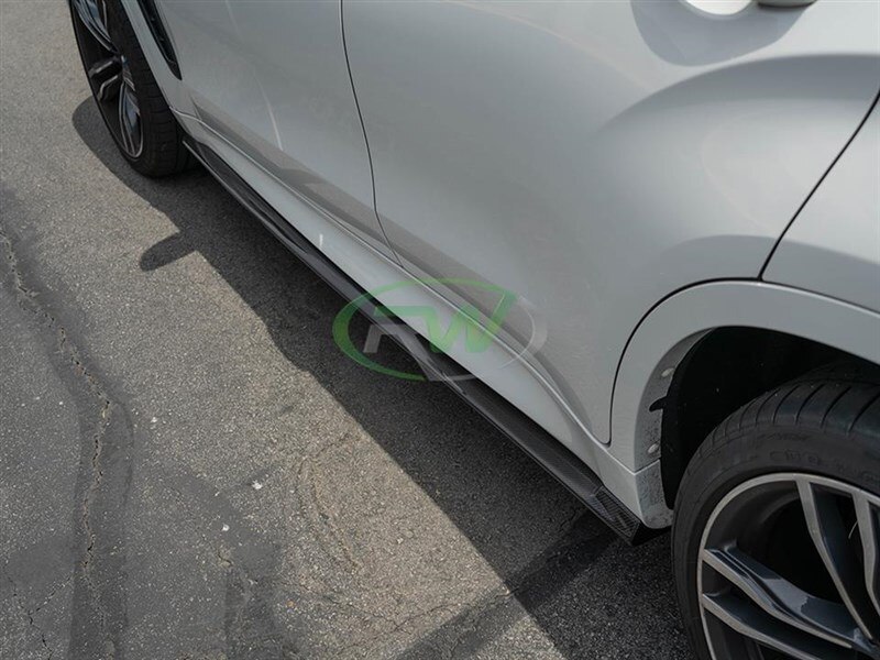 thumbnail interactive-video image 1 of Gloss Black Side Skirt Extensions For BMW X5 F15 X5M F85 & X6 F16 X6M F86 2014-2019 – M Performance Style 1 of 5