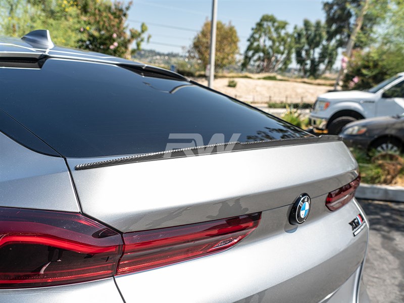 RW Carbon M Style Carbon Fiber Trunk Spoiler - BMW G06 X6 & F96 X6M